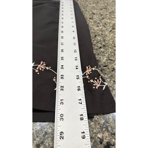 Izod Women Golf Tennis Skort Skirt 12 Pink Black Embroidered Extra Dry Active - Picture 6 of 7